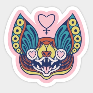 Bat in love Sticker